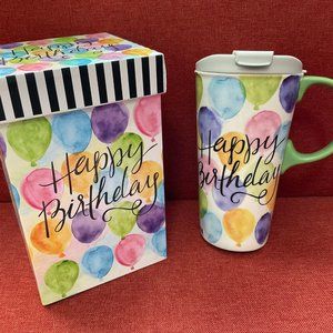 17 oz Happy Birthday Travel Mug in Box